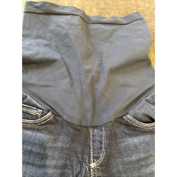 AG Adriano Goldschmied Women's Maternity Skinny Denim Blue Dark Wash Size 24R - Picture 11 of 16